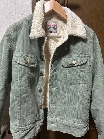 리 코듀로이 보아 자켓 카키