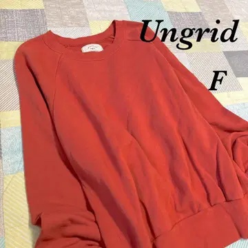 [ Ungrid ] 언그리드 오버 사이즈 트레이닝복 맨투맨 테라코타