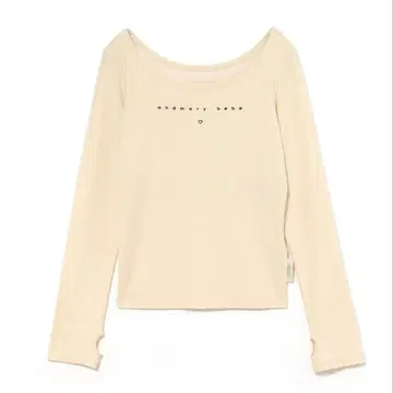 andmary Mybebe logo tops ivory