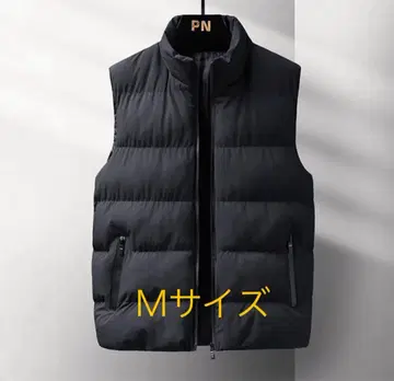 다운 베스트 남성용 블랙 컬러 방한 골프웨어로도 M 사이즈