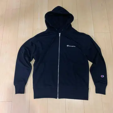 Champion 챔피온 블랙 집업 후드티
