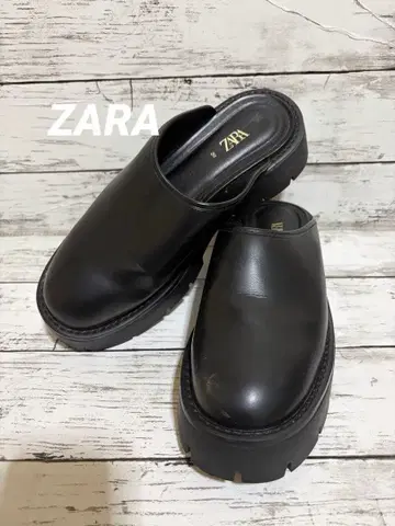 이번 시즌 ZARA 인기 트렌드 크로그 통굽 신발 39 새상품급