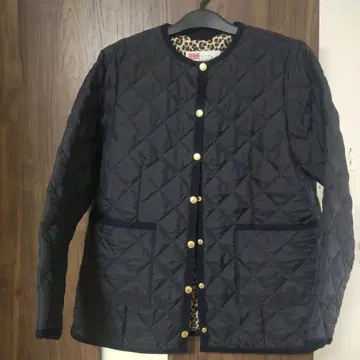 트래디셔널 웨더웨어 SLOBE 별주 퀼팅 숏 블루종