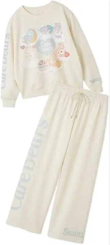 스나이델 Care Bears 맨투맨 셋업