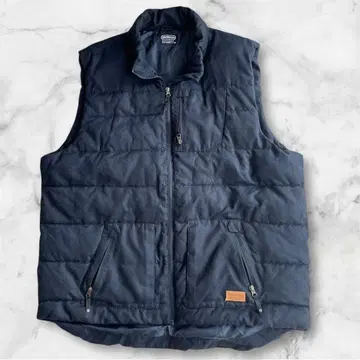 아웃도어 퀼팅 베스트 충전솜 빅 사이즈 빅 4L 네이비