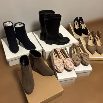 미사용 여성용 신발 세트 22.5