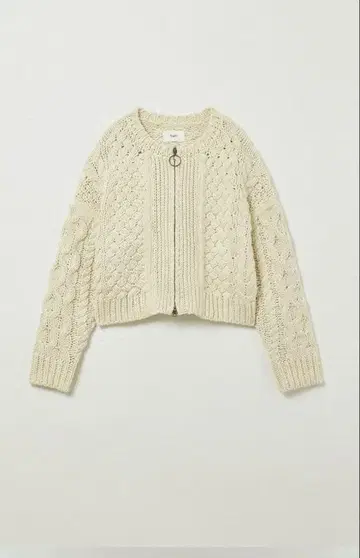 Eaphi 케이블 집 가디건 아이보리