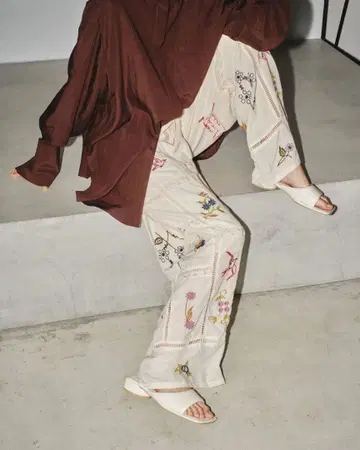 TODAYFUL EmbroideryPatchworkTrousers 38