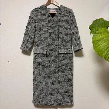 [ 새상품급 ] Dress Lab 트위드풍 무릎 기장 원피스 M