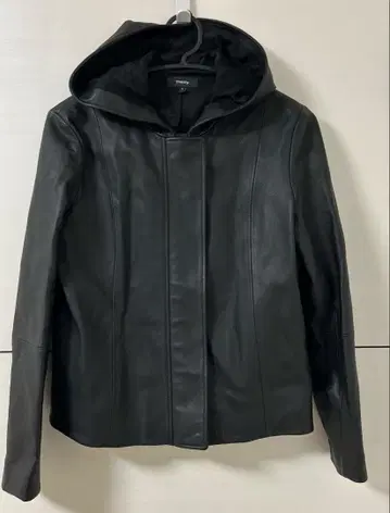 띠어리 소프트 가죽 후디 집업 자켓 양가죽