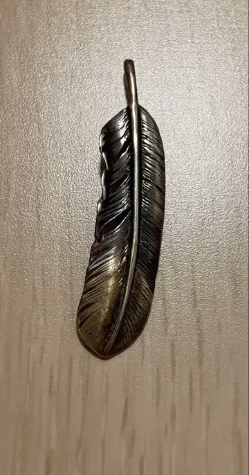 페더 깃털 목걸이 금속제