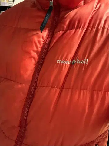 구제 몽벨 00s 다운 자켓 짧은 기장 드로 코드