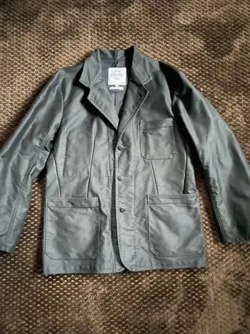 르 생 파레이유 ANK 별주 라펠 자켓 몰스킨 블랙 42