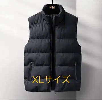 다운 베스트 남성용 블랙 컬러 방한 골프웨어로도 XL 사이즈