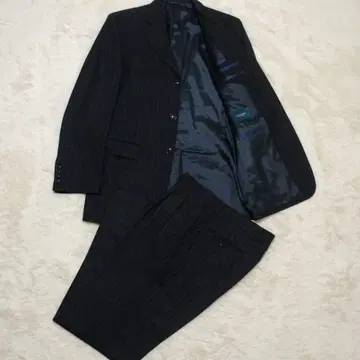 [ 새상품급 ] 칸사이맨 컬렉션 스트라이프 셋업 비즈니스 정장