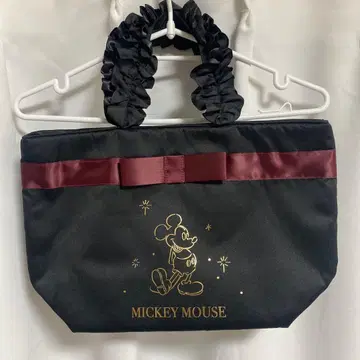 메종 드 플뢰르 미키마우스 프릴 토트백 블랙