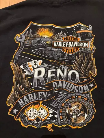 할리데이비슨 리노 티셔츠