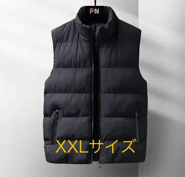 다운 베스트 남성용 블랙 컬러 방한 골프웨어로도 XXL 사이즈