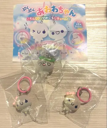 아와와짱 메지루시 참 가챠가챠 아와코짱 하트 3종 세트