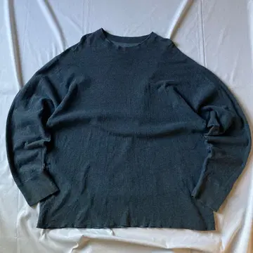 00s 써멀 맨투맨 트레이닝복 네이비 그런지 Y2K 헤이세이 구제 의류