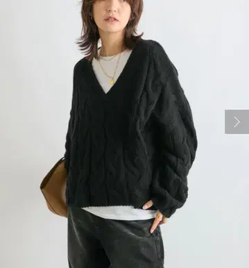 리브 드와 [인하지 않고 완성] 케이블 V 니트