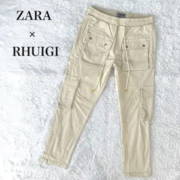ZARA x RHUIGI 콜라보 RHUDE 카고 팬츠 로고 자수 L