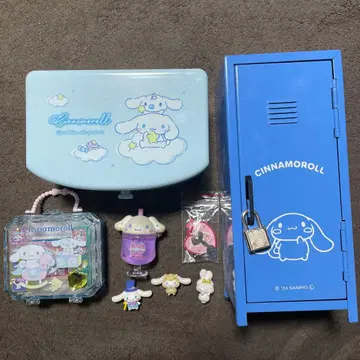 시나모롤 락카와 거울이 달린 케이스 스탬프 세트