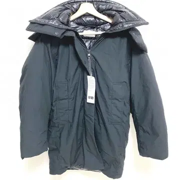 새상품 UNIQLO U UNIQLO/U 패디드 후드티 남성용 블랙