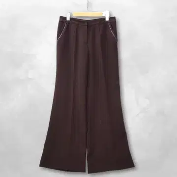 수입 Rossa 스팽글 레이스 장식 롱 팬츠