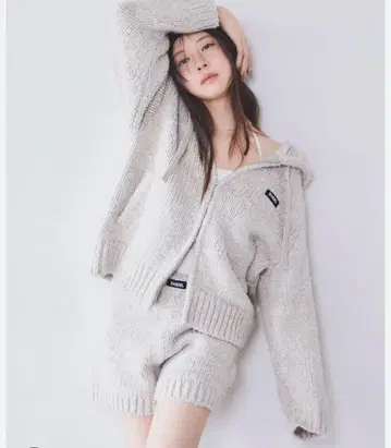 스나이델 snidel 로빙 니트 후디