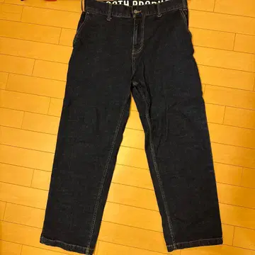 TBPR 스트레이트 데님 팬츠 L 사이즈 다크 블루