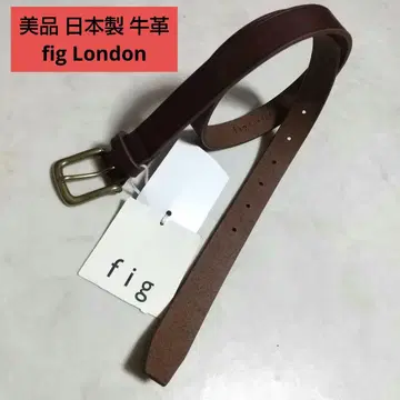 새상품급 택 포함 fig London 피그로 소가죽 벨트 일본제