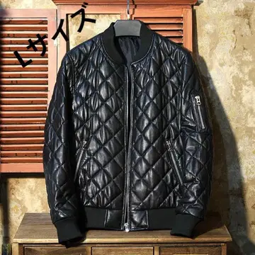 가죽 자켓 남성용 라무 가죽 레더 자켓 라이더 자켓 L 사이즈