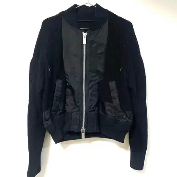 sacai 도킹 니트 블루종