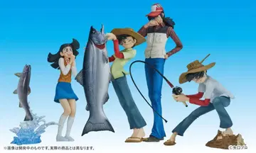 DIGSTA 낚시광 삼평 피규어 전 4종 삼평 vs 킹 연어 유리페