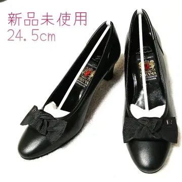 MIHAMA 24.5cm 미사용 새상품 힐 5.5cm 블랙 펌프스