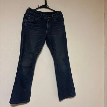 리 부츠컷 데님 다크 블루