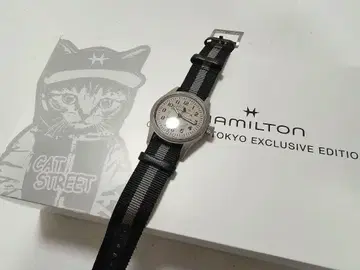 해밀턴 캣스트릿 카키 필드 메카니컬 한정판 레어