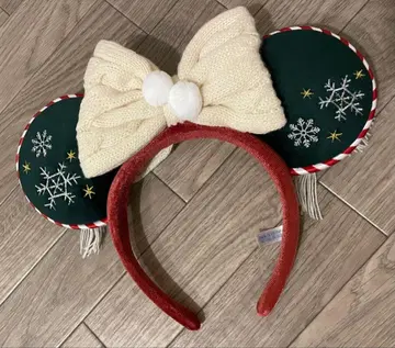 디즈니 크리스마스 미키 귀 머리띠