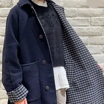 사만사 모스모스 더블 페이스 리버서블 롱 코트