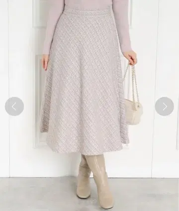 Couture Brooch 쿠튀르 브로치 트위드 스커트