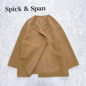 Spick & Span 리버 오픈 카라 미들 기장 코트 23AW 38