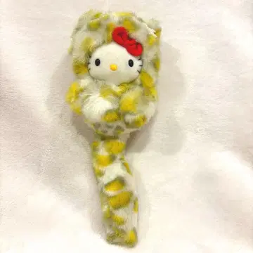 키티 스노우 레오파드 Snow Leopard 봉제 인형 키링 레어