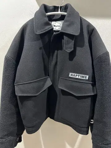 Naptime 블랙 플리스 자켓