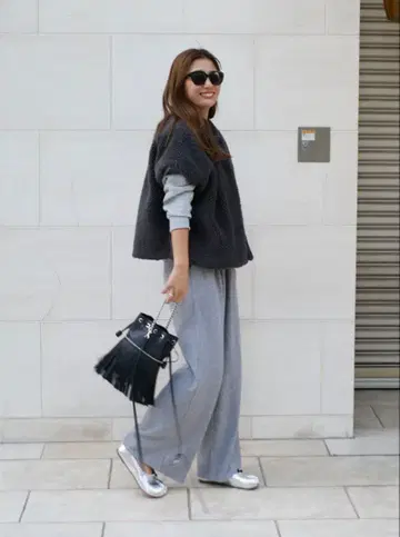 Soft touch wide sweatpants / Bebeod