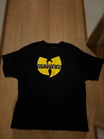 WU-TANG 로고 T셔츠 블랙