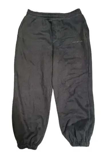 블랙 조거 팬츠 리브 포함