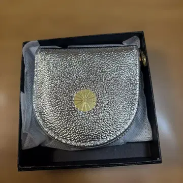 실버 가죽 코인 케이스 황궁 지갑