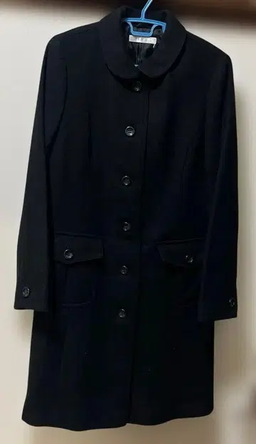 블랙 울 롱 코트 11호