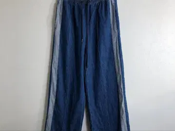 [ 새상품급 ] 다크 블루 사이드 스트라이프 팬츠